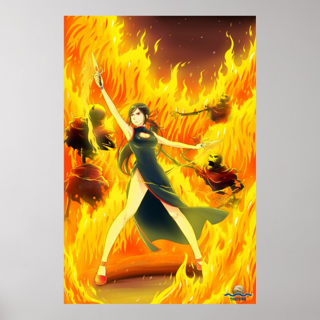 TAOFEWA - Gabija Vågar of Fire Poster (Framsidan)
