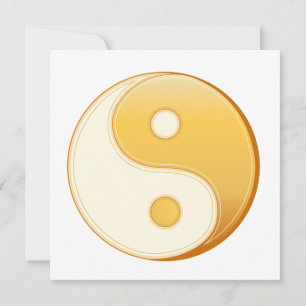Taoism Symbol 5,25-tums x 5,25-tums platt kort