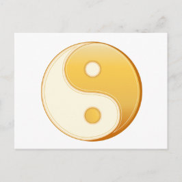 Taoism Symbol 5,6 tum x 4,25 tum Vykort