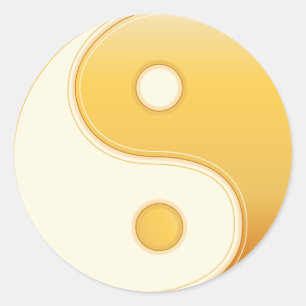Taoism Symbol Runt Klistermärke