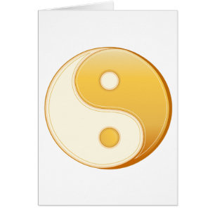 Taoism - symbolhälsningskort OBS kort