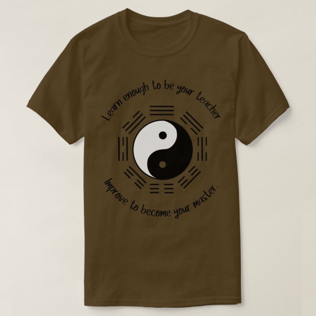 Taoist I Ching Philosophy T Shirt (Design framsida)