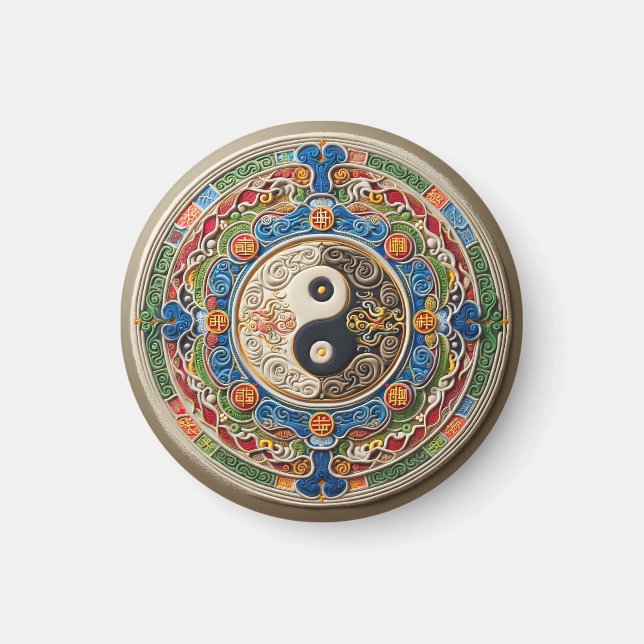 Taoist Mandala Magnet (Framsidan)