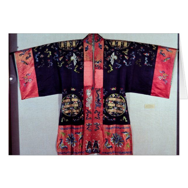 Taoist Robe with Tai Chi Yin and Yang Hälsningskort (Framsidan Horizontal)