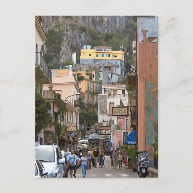 Taormina. 1. vykort (Framsida)