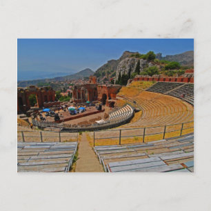 Taormina amphitheater 2 vykort