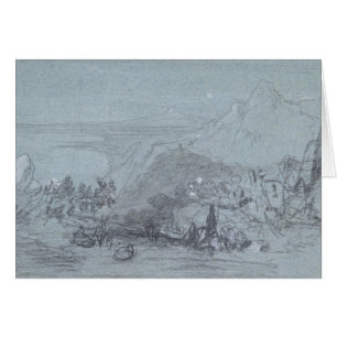 Taormina från "beskådar av Sicily" (krita & Hälsningskort