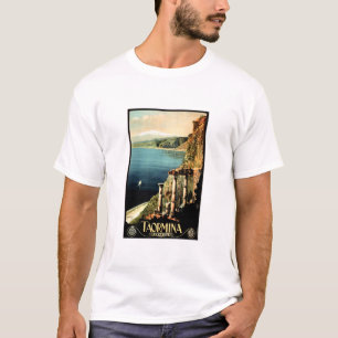 TAORMINA ITALIA Sicilien Old Italien ENIT Travel A T Shirt