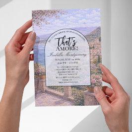 Taormina Italian Themed Bridal Shower Inbjudningar