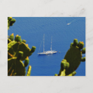 Taormina segelbåt vykort