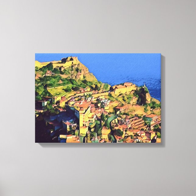 TAORMINA - Sicilien - Canvastryck (Framsida)