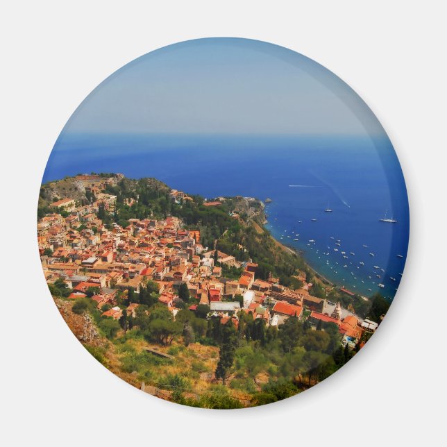 Taormina view 2 magnet (Framsidan)