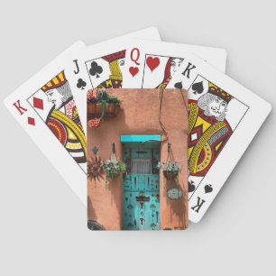 Taos Adobe Blue Door New mexico Casinokort
