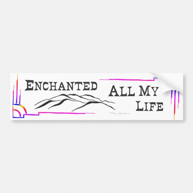 TAOS MOUNTAINS e.a.m.l. BUMPER STICKER Bildekal (Framsidan)