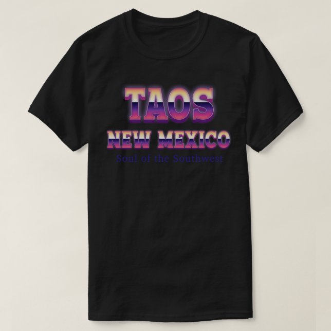 Taos New mexico 2 T Shirt (Design framsida)