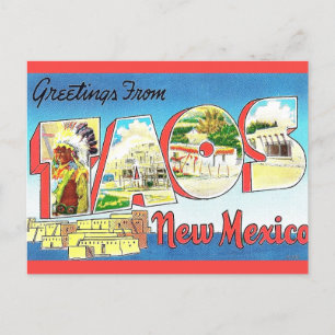 Taos New Mexico Hälsning Vykort