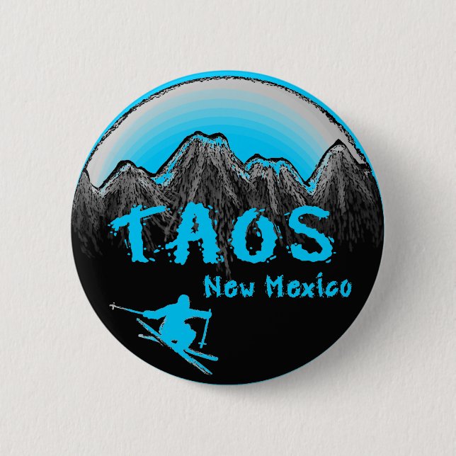 Taos New mexico konstnärskidåkare Knapp (Framsida)