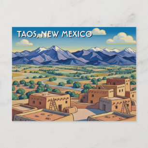 Taos New Mexico Resor Vykort