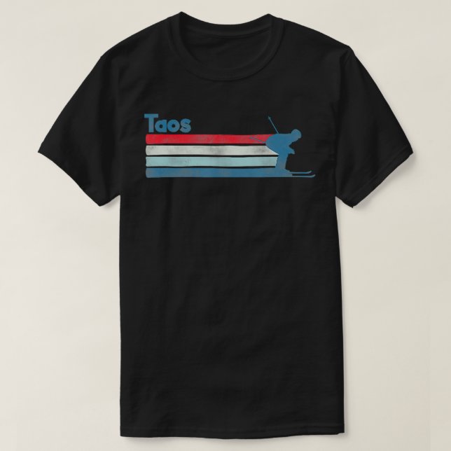 Taos New mexico Retro Ski T Shirt (Design framsida)