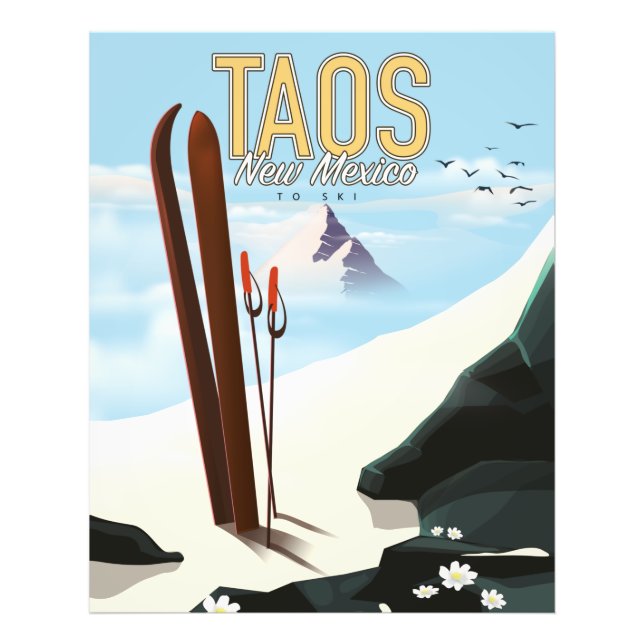 Taos New mexico ski poster (Framsidan)