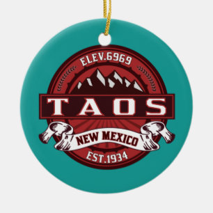 Taos New mexico st 1934 julprydnad Julgransprydnad Keramik