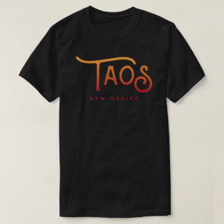 Taos New mexico Typografisk design T Shirt
