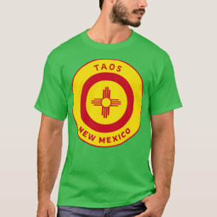 Taos New mexico Zia Flagga Bullseye T Shirt