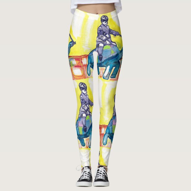 Taos Painter Allegra Sömnens "Robby & Fred" Leggings (Framsida)