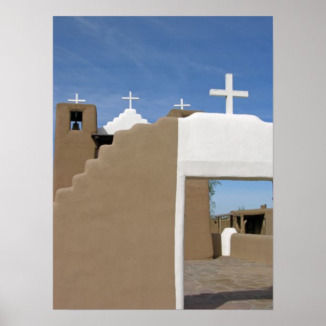 Taos Pueblo Church Poster (Framsidan)