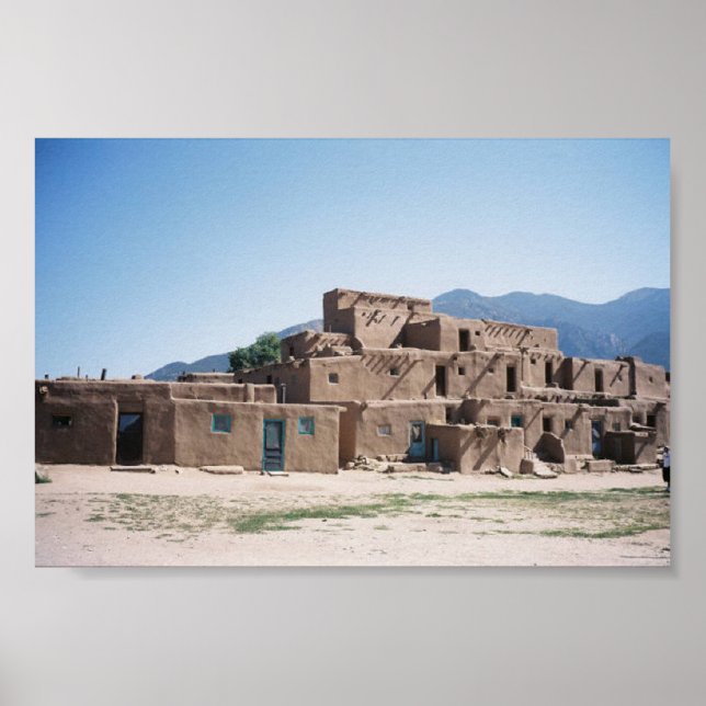 Taos Pueblo i New mexico Poster (Framsidan)