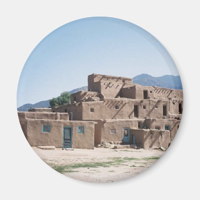 Taos Pueblo Magnet (Framsidan)