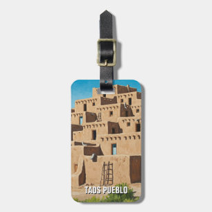 Taos Pueblo New mexico Bagagebricka