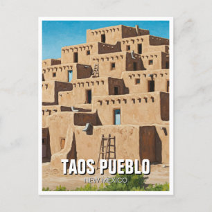 Taos Pueblo New mexico Vykort