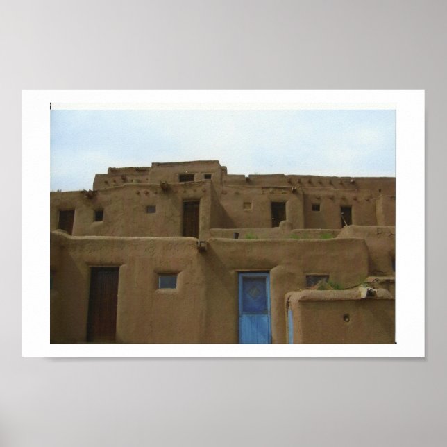 Taos Pueblo Poster (Framsidan)