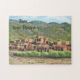 Taos Pueblo som är ny - mexico Pussel