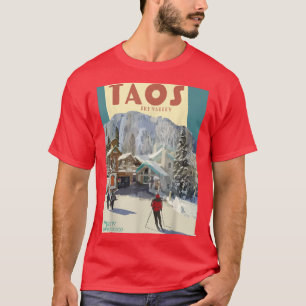 Taos Ski Valley New Meico USA Travel Snö Skiing A T Shirt
