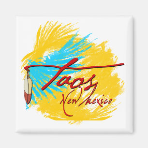 Taos som är ny - mexico magnet