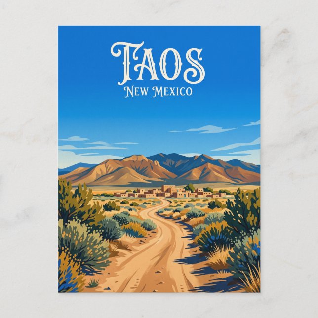 Taos USA Vykort (Framsida)