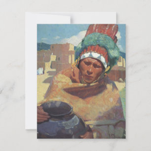 Taosindian med vattenkruka av Blumenschein