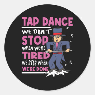 Tap Dance Clogdance Tap Dancing Runt Klistermärke