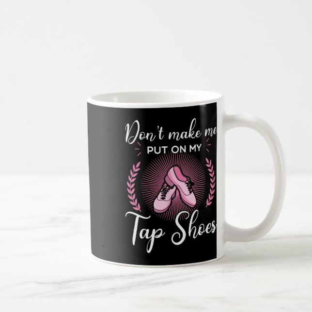 Tap Dance Dancing Dancer Rhythm Tapping Shoes Soft Kaffemugg (Höger)