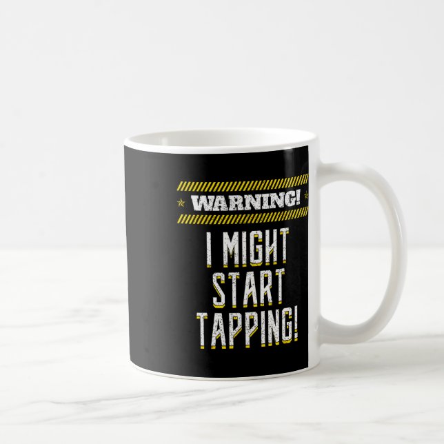 Tap Dance Dancing Rhythm Soft-shoe Tapping Shoes D Kaffemugg (Höger)