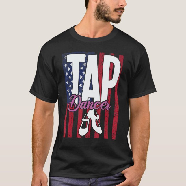 Tap Dance Dancing Tapper Dancer T Shirt (Framsida)