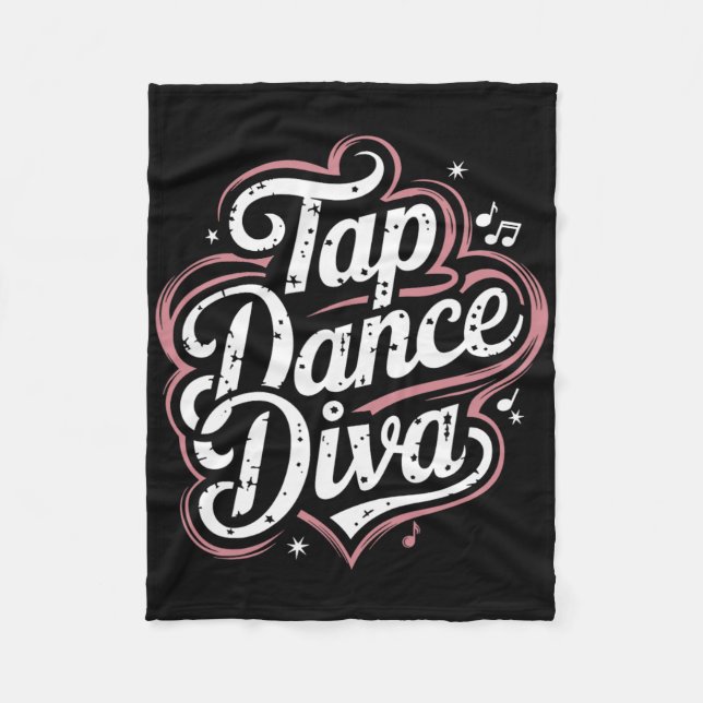 Tap Dance Diva Fleecefilt (Framsidan)