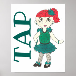 TAP Dance Skäl Studio School Decor Art Tapdance Poster