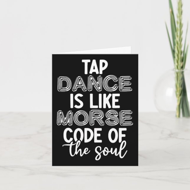 Tap Dance Teacher Apprecision Gifts Tap Dancer Bl Kort (Framsida)