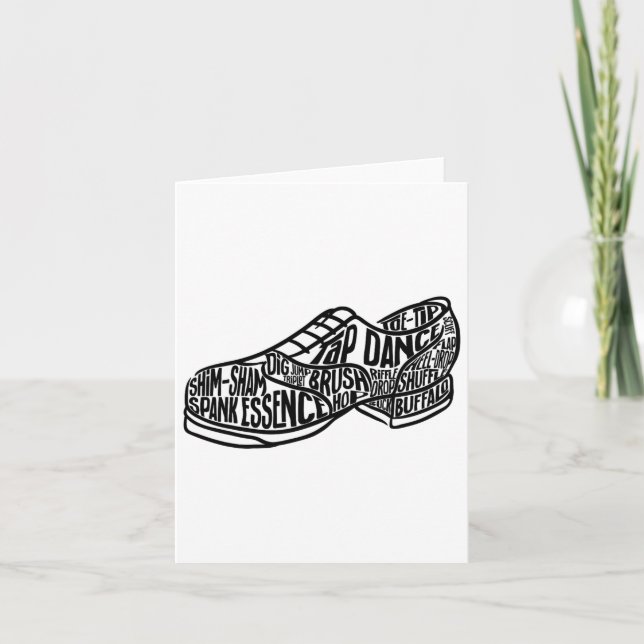 Tap Dance Teacher Tap Dancer Tap Dancing Steeps Kort (Framsida)