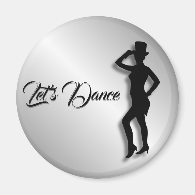 Tap Dancer Låt oss Dance Magnet (Framsidan)