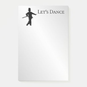 Tap Dancer Låt oss Dance Post-it Block