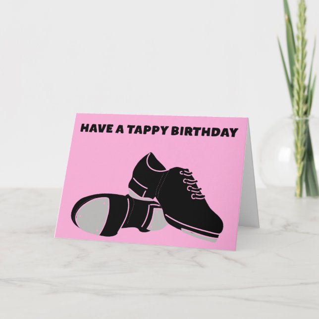 Tap Dancers har en appy Birthday Kort (Framsida)